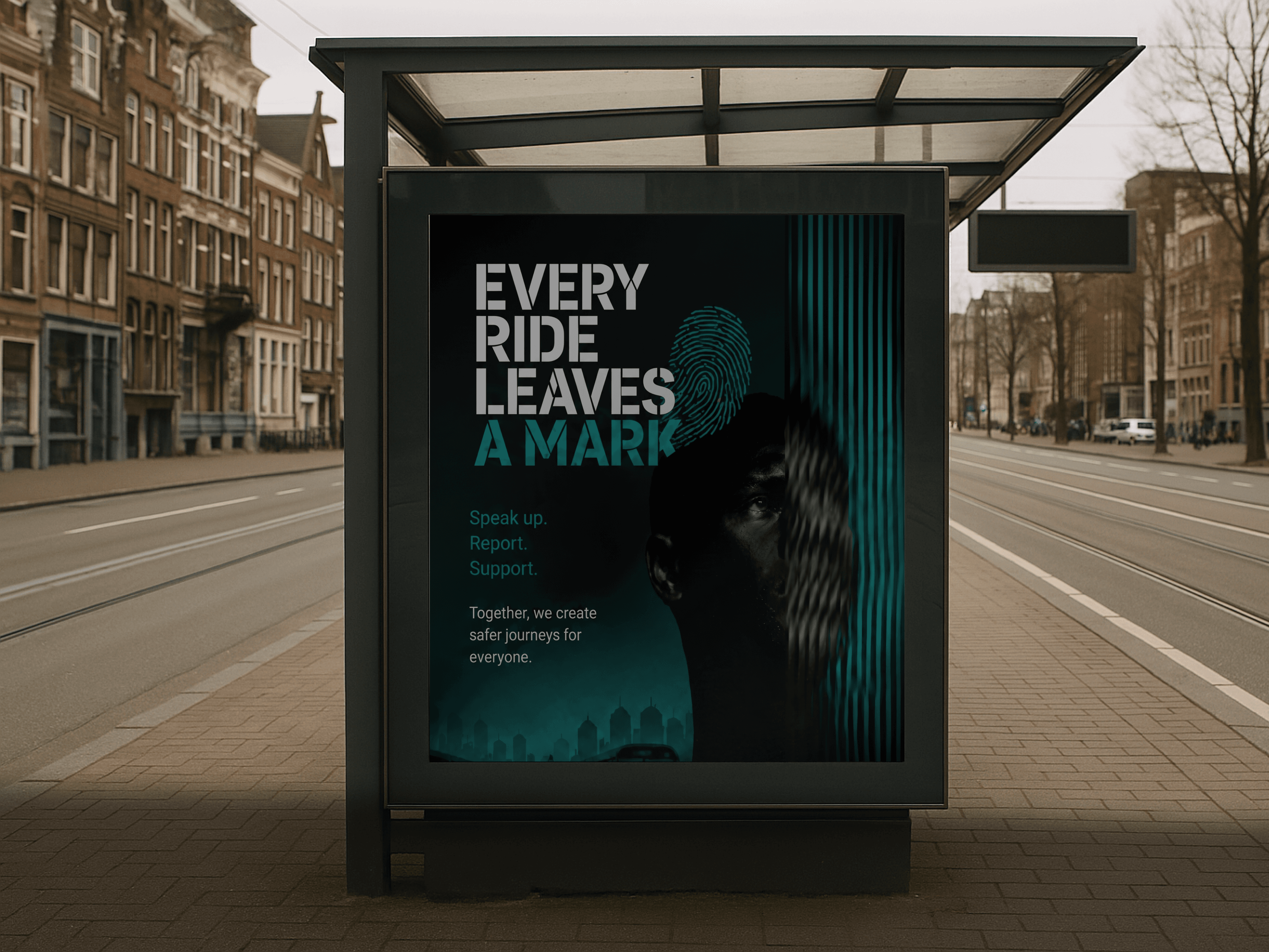 Bystander intervention commuter banner